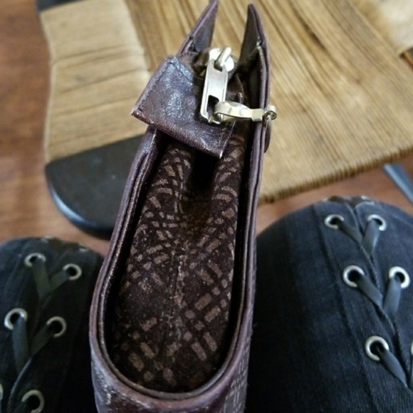 Suarez  brown Suede‎ & Leather clutch - Picture 5 of 8